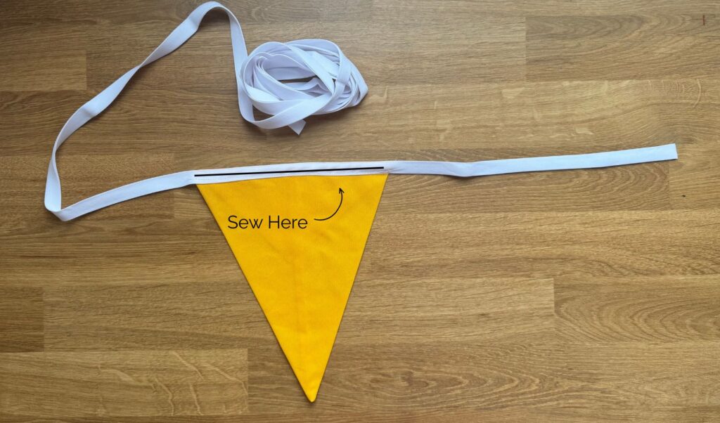 sewing the pennant