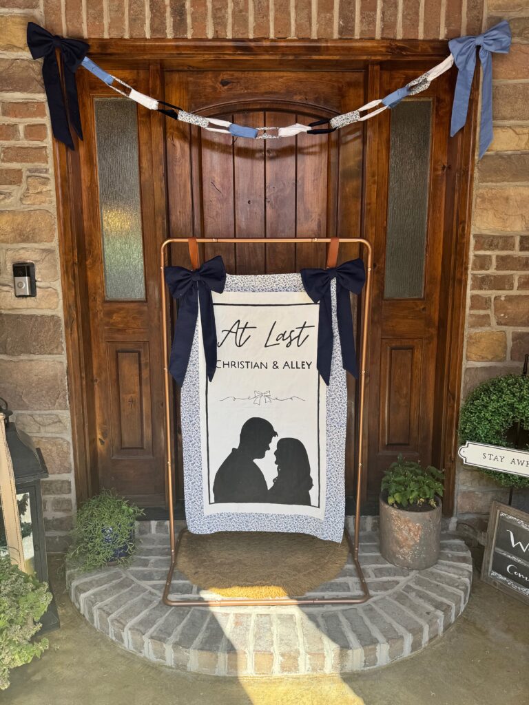 Customized Linen Bridal Shower Sign