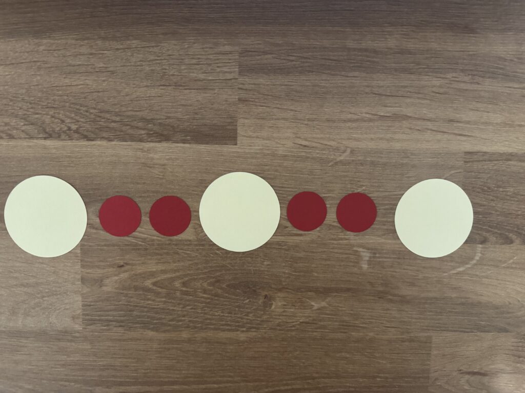 White and Red Garland Layout
