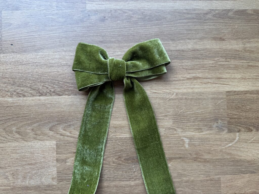 Velvet Green Bow
